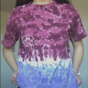 short sleeve Ivory Ella ombré/tie dye